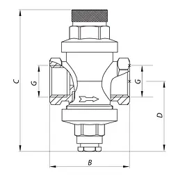 Редуктор тиску Koer KR.1252 1/2 " KR2663 - мініатюра 2