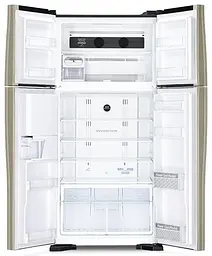 Холодильник з верхньою морозильною камерою Hitachi R-W720FPUC1XGBK чорний скло (R-W720FPUC1XGBK) - мініатюра 3
