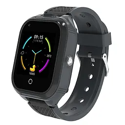 Дитячий смарт годинник LT-41 Pro з подвійною камерою, GPS відстеженням, 4G сім картою, камерою, прослуховуванням, геопарканом та кнопкою SOS Чорний