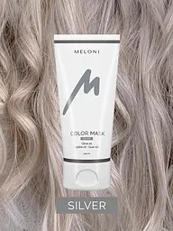 Тонуюча маска для волосся Попелястий Color Mask Silver Meloni 200 мл - мініатюра 4