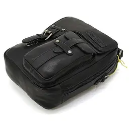 Чоловіча шкіряна сумка через плече Hill&Burry 21х27х10 см sum0025922 - мініатюра 6