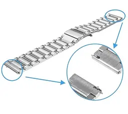 Металевий ремінець Primo для годинника Huawei Watch 2 Silver - мініатюра 5