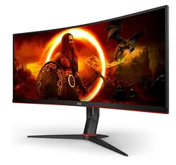 Монітор AOC 34" CU34G2XP/BK Black/Red teh0022223 - мініатюра 2