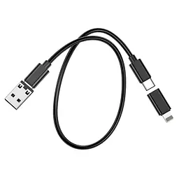 Дата кабель Hoco U114 Treasure box 60W (0.28m) Black - мініатюра 7