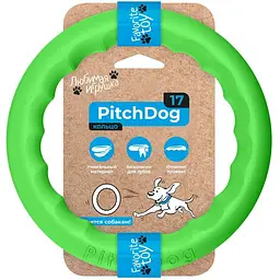Іграшка для собак Collar PitchDog Кільце для апортування 17 см салатове (62365)