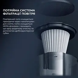Пилосос 2 в 1 (вертикальний + ручний) Deerma Corded Hand Stick - мініатюра 3