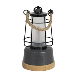 Ліхтар Bo-Camp Harlington Rechargable Dimming 370 Lumen Bamboo-Grey (5818921) (DAS303872) - мініатюра 4