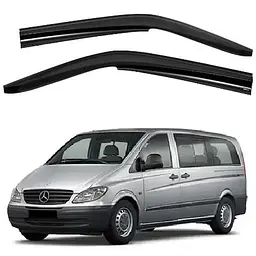 Дефлектори вікон ветровики Mercedes Vito W639 2004-2023 По Двері Скотч 3M SunPlex (SP-S-48)