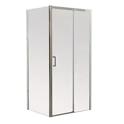 Душова кабіна без піддону Mixxus Premium Diverse SC03-100x80x195-TR хром прозоре скло 6 мм MI6865, Універсальна, прозорий, хром