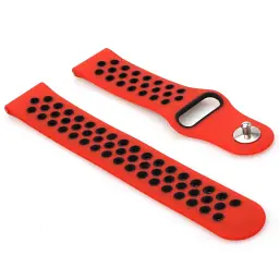 Ремінець BeCover Nike Style для Amazfit Stratos 1/2/2S/3/GTR 2/GTR 47mm/GTR Lite 47mm/Nexo/Pace Red-Black (705817) - мініатюра 3