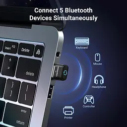 Bluetooth-адаптер Ugreen Undetectable Mouse Jiggler для ноутбука та ПК, чорний (35994) - мініатюра 8