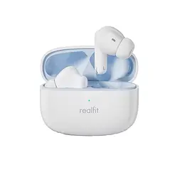 Bluetooth-навушники Realfit F3 з активним шумопоглинанням. Білі 
