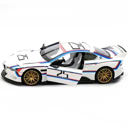 Колекційна металева модель автомобіля Автопром BMW 3.0 CSL Hommage R з інерцією, світлом та звуком 1:24 - мініатюра 6