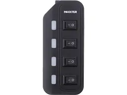 Мультипортовий адаптер Maxxter 4-port USB 2.0 (HU2A-4P-AC-02) - мініатюра 3