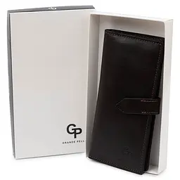 Чоловіче шкіряне портмоне GRANDE PELLE 9х18х1 см acs0018641 - мініатюра 6
