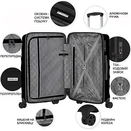 Валіза CarryOn Porter (M) Black (502444) - мініатюра 3