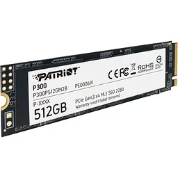 SSD накопичувач Patriot P300 512GB (P300P512GM28) [130897] - мініатюра 2