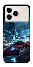 TPU чехол Demsky Red sport car для ZTE Blade A76