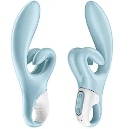 Вібратор-кролик Satisfyer Touch Me 20 см блакитний - мініатюра 7