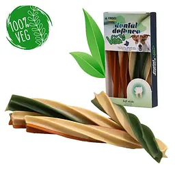 Ласощі DENTAL-VEG, кручена паличка із солодкої картоплі з м'ятою, 75 г, ціна за упаковку