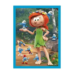 Пазл Trefl The Smurfs Смурфикам весело 2 in 1+memos (5900511936568) - мініатюра 3