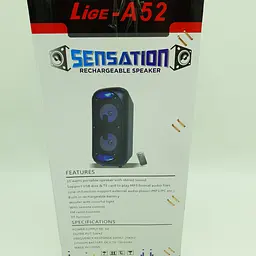 Акустична система акумуляторна бездротова Bluetooth колонка 2*5" радіо USB FM 10 Вт Lige A52 - мініатюра 8