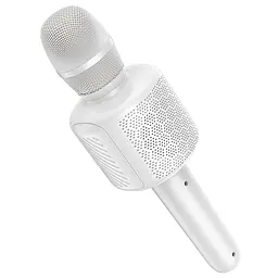Портативна колонка-мікрофон HOCO L24 Shine karaoke microphone, 5W, White - мініатюра 3