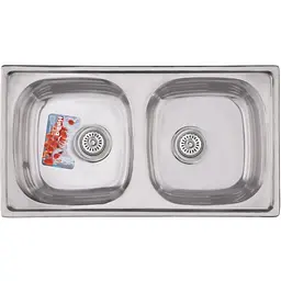 Мийка кухонна HAIBA 78x43 DOUBLE polish (HB0568)