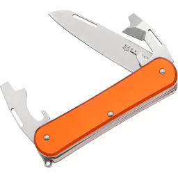 Ніж багатофункціональний Fox Vulpis Aluminium Orange. 3 інструменти