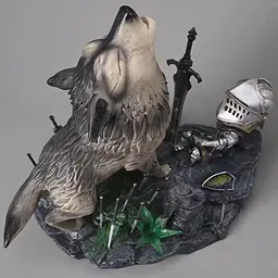 Фігурка Дарк Соулс Сіф Великий Вовк і Лицар Dark Souls Wolf Sif and Knight 21 см CH DS WSK - мініатюра 5