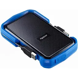 Зовнішній жорсткий диск Apacer USB 2.5" 1 TB USB3.1 AC631 AP1TBAC631U-1 чорно-синій