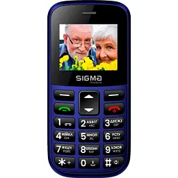 Мобільний телефон Sigma mobile Comfort 50 Easy Blue (4827798585238) UA-UCRF [131383]