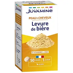 Дріжджі пивні Juvamine для шкіри, волосся, нігтів 50 пігулок
