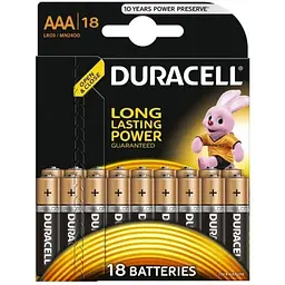 Батарейка Duracell LR03 18 штук/паковання