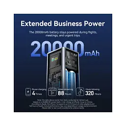 Батарея універсальна Vention 20000 mAh 100W Gray TFT Display Type (FKCH0) - мініатюра 11
