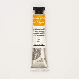 Фарба темперна Sennelier 21 мл, професійна, S5, Кадмій жовтий глибокий (Cadmium Yellow Deep)