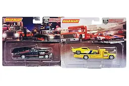 Іграшковий автовоз з гоночною машинкою металевий 1:64 Road Diary 689-11S, 3 види, на блістері р.20, 2х16, 5х4см
