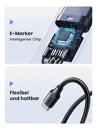 Кабель зарядний UGREEN USB C USB 100 W 5A/20V PD 3.0 2 м White (US562) - мініатюра 5