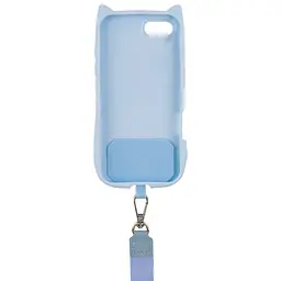Чохол TPU GETMAN Cat with straps для Apple iPhone 16e / 17e (6.1) Blue - мініатюра 3