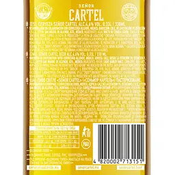 Пиво Senor Cartel світле 4.6% 0.33 л - мініатюра 3