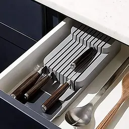 Кухонний органайзер для ножів 39.5х14 см, Kitchen Master Сірий 85873 - мініатюра 5