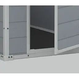 Садовий пластиковий будиночок Keter Manor 4x3 м сірий - мініатюра 2