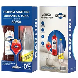 Уцінка. Набір Martini Vibrante 0.75 + Тонік 1.0  