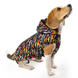 Дощовик для собак з капюшоном Barksi Textile розмір М Гравітація - мініатюра 2