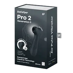 Стимулятор Satisfyer - Pro 2 Generation 3 Connect App Вакуумний смарт для клітора з вібрацією та Liquid Air чорний - мініатюра 10
