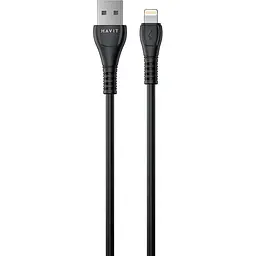 Кабель Havit HV-CB641C 2.1A USB - Lightning 1.8 м чорний (HV-CB641C 1.8m)