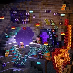 Магнітний конструктор Minecraft 300 шт по грі Майнкрафт Підземелля та лава Mk001019.3 - мініатюра 9