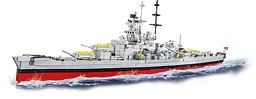 Конструктор COBI корабель German Battleship Gneisenau World War II 4835 - мініатюра 2