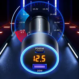 Автомобільний зарядний пристрій Honeywheel Dual USB 45W Car Charger - мініатюра 7