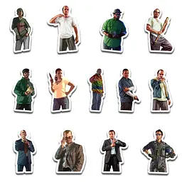Стікерпак GeekLand GTA 45 штук (SP GTA 01) - мініатюра 2